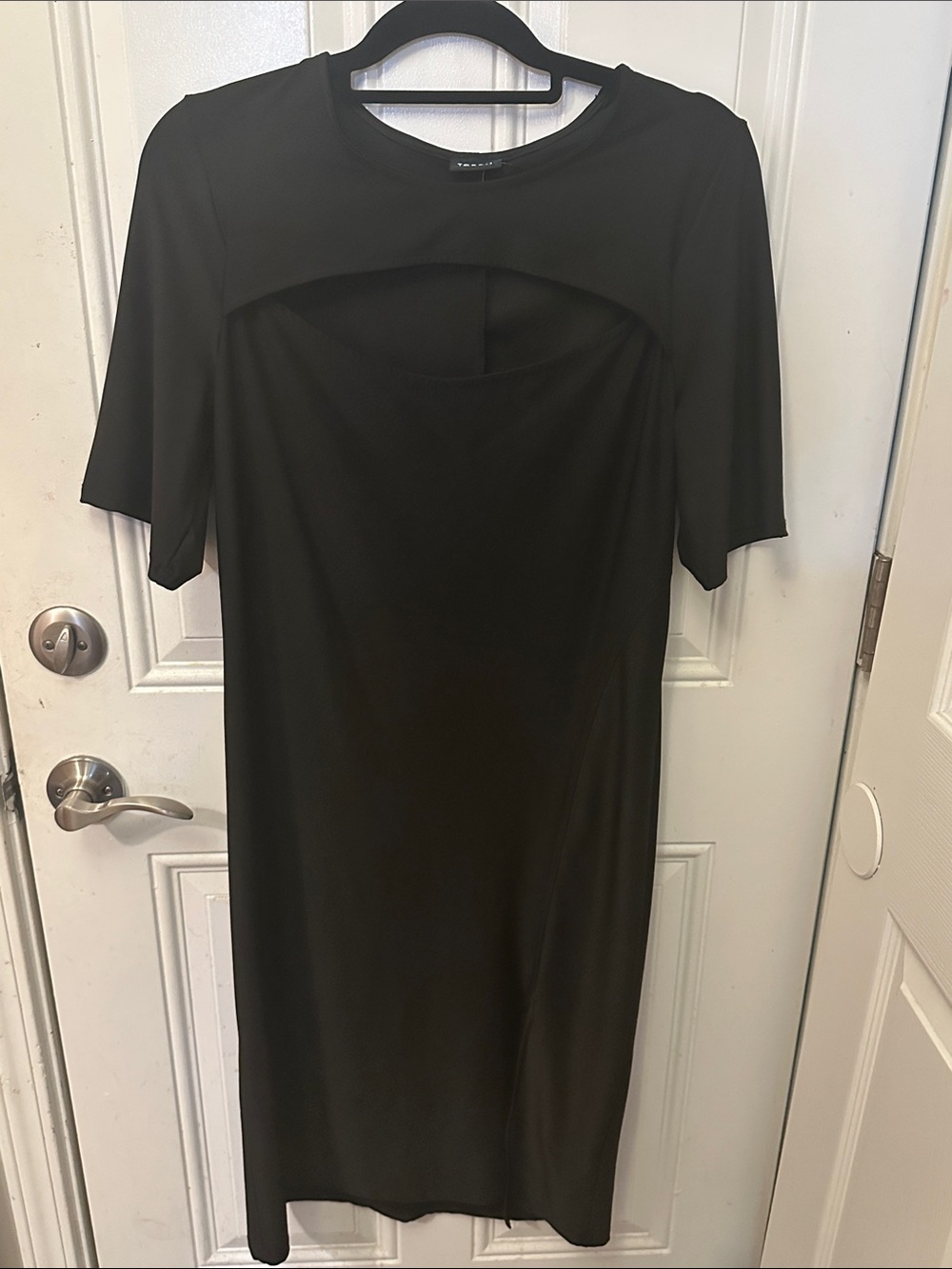 Torrid plus size 0 L Large size 12 dress Black Cutout Midi Dress NWT goth dress